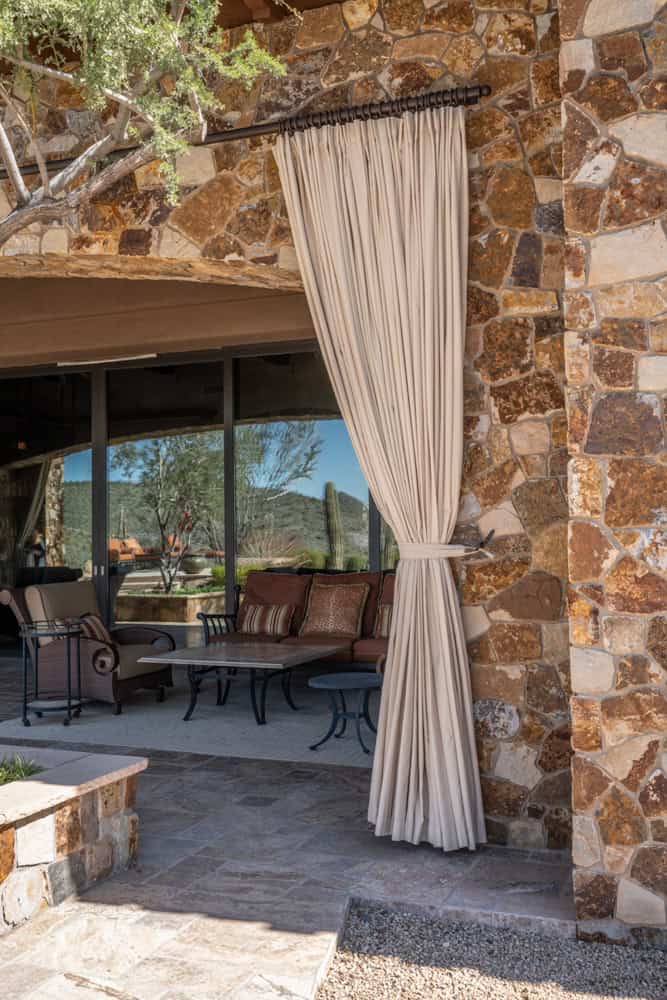 Custom Outdoor Drapery Details - Outdoor Shading Design First Place Winner of Vision Design Competition 2022